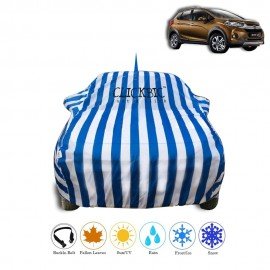 Honda WRV White Blue Stripes Car Cover
