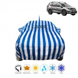 Honda BRV White Blue Stripes Car Cover