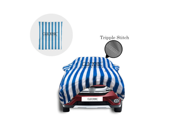 Honda BRV White Blue Stripes Car Cover
