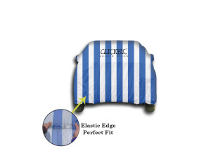 Honda City i-DTEC White Blue Stripes Car Cover