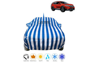 Honda New CRV White Blue Stripes Car Cover