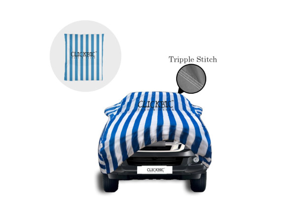 Isuzu D-Max White Blue Stripes Car Cover