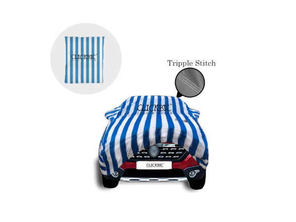 Renault Lodgy White Blue Stripes Car Cover