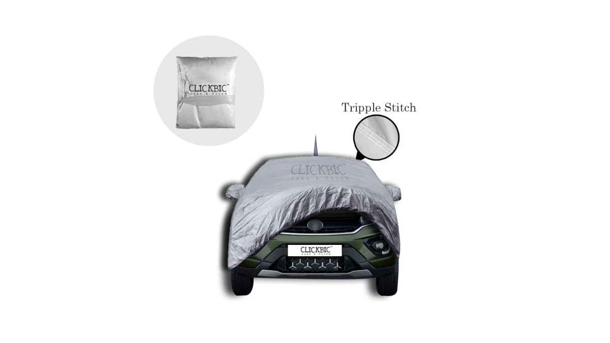 Tata Nexon (Low End) Silver Car Cover