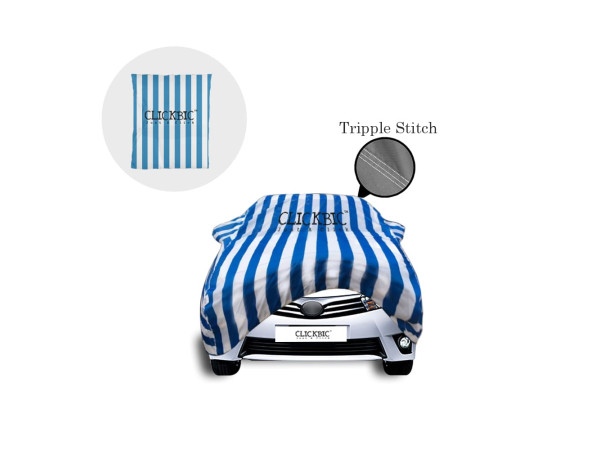 Toyota Altis 2014-2017 White Blue Stripes Car Cover