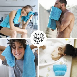 Crixus Face Cleaning Microfiber Towel 40x40 280 GSM, Blue