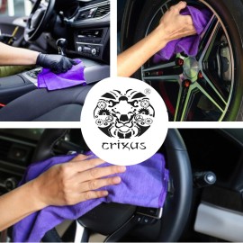 Crixus Car Dusting Microfiber Towel 40x40 - 280 GSM, Purple