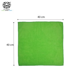 Crixus Face Cleaning Microfiber Towel 40x40 350 GSM, Green