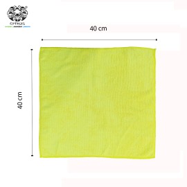 Crixus Face Cleaning Microfiber Towel 40x40 350 GSM, Yellow