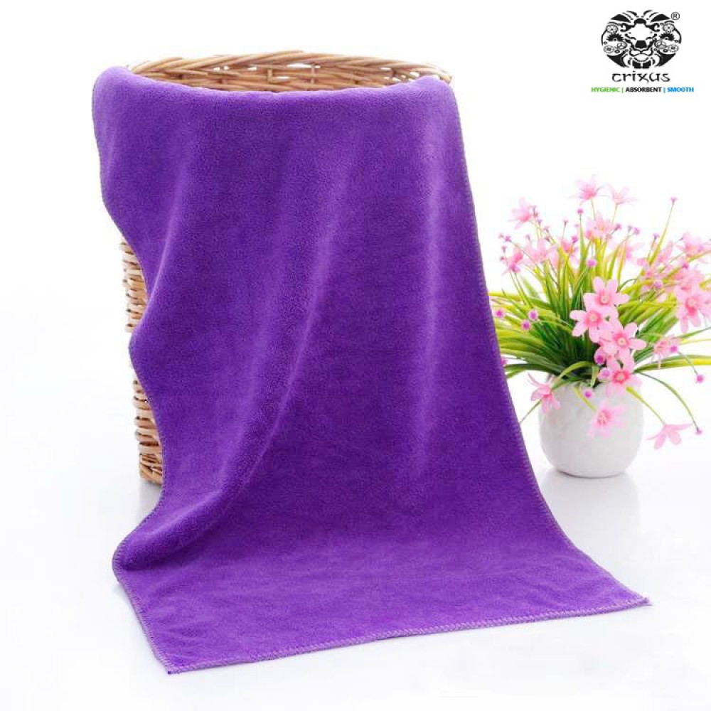 Crixus Premium Microfiber Bath Towel 70x140 - 400 GSM, Purple