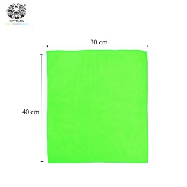 Crixus Interior Car Cleaning Microfiber Towel 40x30 - 350 GSM, Green