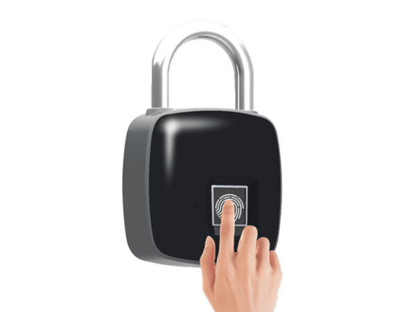 Keyless smart fingerprint lock-mini smart finger print lock bag Fingerprint Padlock smart fingerprint lock