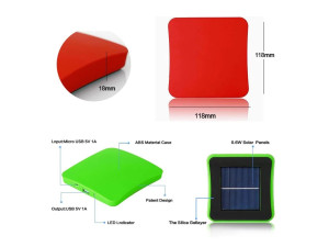 Portable Solar Charger and Power Bank