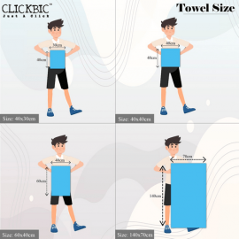 Microfiber Gym Towel in size 40x40cm 